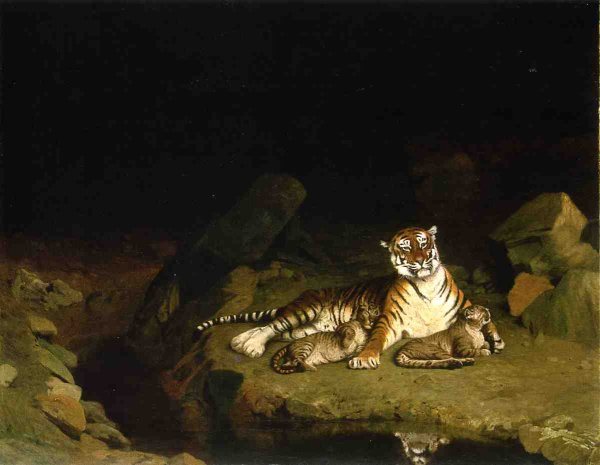 Tigress and Her Cubs