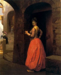 Woman from Cairo, Smoking a Cigarette