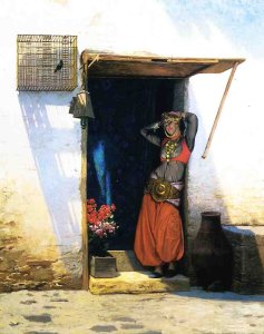 Woman from Cairo at Her Door