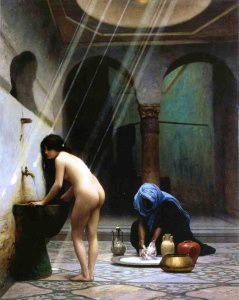 A Moorish Bath   Turkish Woman Bathing No 2