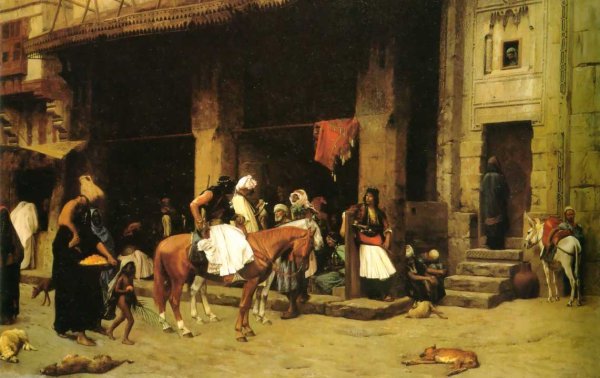 A Street Scene In Cairo