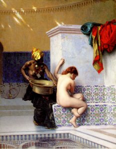 Turkish Bath Or Moorish Bath   Two Women