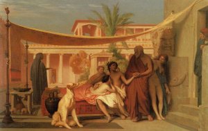 Socrates Seeking Alcibiades In The House Of Aspasia