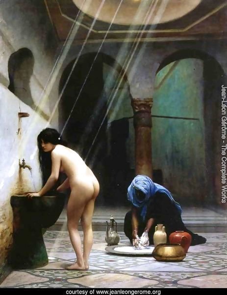 A Moorish Bath   Turkish Woman Bathing No 2