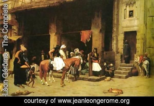 Jean-Léon Gérôme - A Street Scene In Cairo